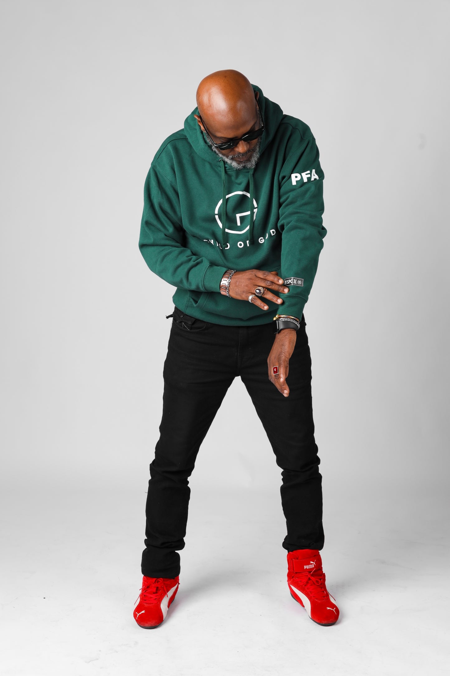 SPECIAL EDITION GREEN COG "WE RAISED EACH OTHER" PFA HOODIE